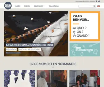 Musees-Normandie.fr(Réseau des musées de Normandie) Screenshot
