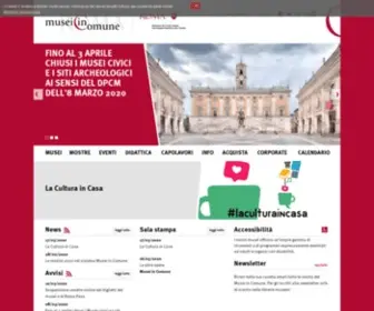 Museiincomuneroma.it(Portale dei Musei in Comune) Screenshot