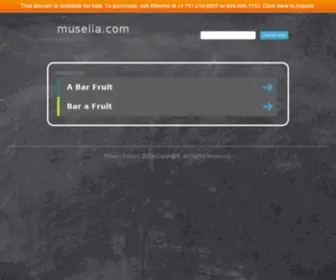 Muselia.com(Forsale Lander) Screenshot