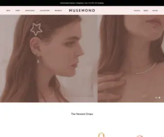 Musemond.com(Solid Gold Earrings & Piercings) Screenshot