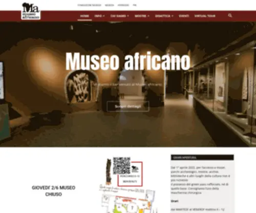 Museoafricano.org(Museo Africano) Screenshot