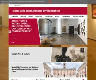 Museocarlobilotti.it(Museo Carlo Bilotti Aranciera di Villa Borghese) Screenshot