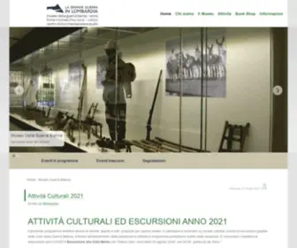 Museoguerrabianca.it(Museo della Guerra Bianca in Adamello) Screenshot