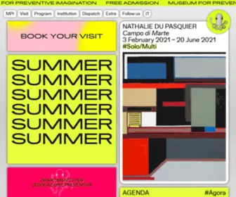 Museomacro.it(Museum for Preventive Imagination) Screenshot