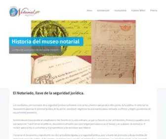 Museonotarial.org.ar(Museo Notarial) Screenshot