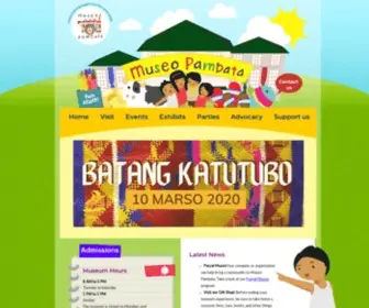 Museopambata.org(Museo Pambata) Screenshot