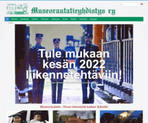 Museorautatieyhdistys.fi(Jokioisten Museorautatie höyryjuna) Screenshot