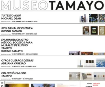 Museotamayo.org(Museo Tamayo) Screenshot