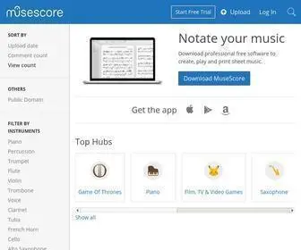 Musescore.com(The world's largest free sheet music catalog and community) Screenshot