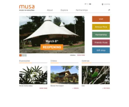 Museudaamazonia.org.br(Site oficial do musa) Screenshot