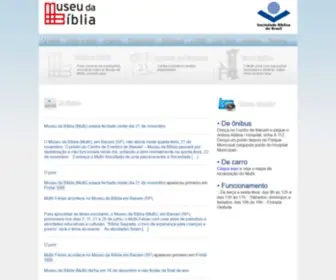 Museudabiblia.org.br(Museu da Bíblia SBB) Screenshot