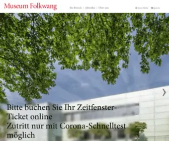 Museum-Folkwang.de(Front page) Screenshot