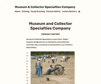 Museumandcollector.com(COMPANY HISTORY Museum & Collector Specialties) Screenshot