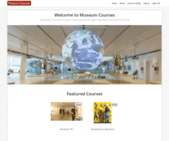 Museumcourses.com(Museumcourses) Screenshot