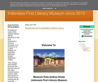 Museumkataandreahirata.com(MUSEUM KATA ANDREA HIRATA) Screenshot