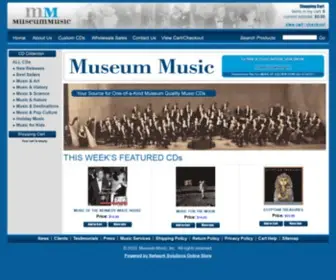 Museummusic.com(Museum Music Website) Screenshot