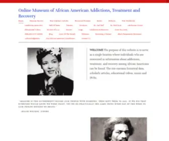 Museumofafricanamericanaddictionsrecovery.org(Online Museum of African American Addictions) Screenshot