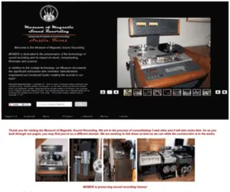 Museumofmagneticsoundrecording.org(Museum of Magnetic Sound Recording) Screenshot