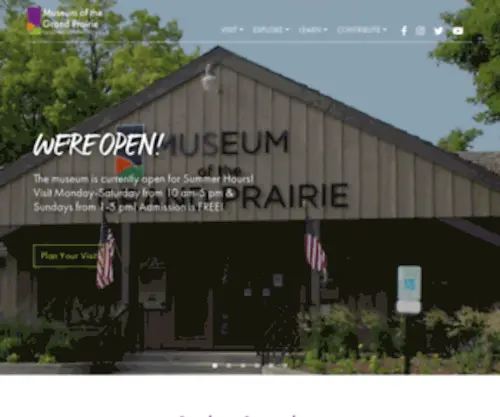 Museumofthegrandprairie.org(Museum of the Grand Prairie Official Website) Screenshot