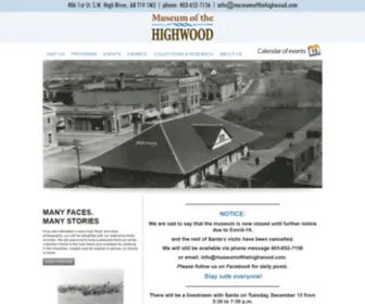 Museumofthehighwood.com(Highwood Museum) Screenshot