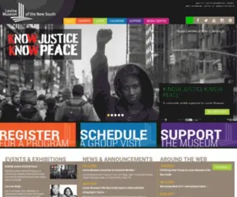 Museumofthenewsouth.org(Levine Museum's mission) Screenshot