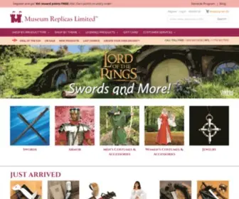 Museumreplicas.com(Authentic Swords) Screenshot