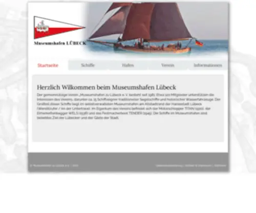 Museumshafen-Luebeck.org(Museumshafen zu Lübeck e.V) Screenshot