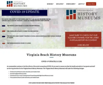 Museumsvb.org(Virginia Beach History Museums) Screenshot