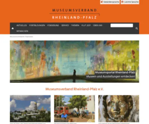 Museumsverband-RLP.de(Interessenvertretung der rheinland) Screenshot