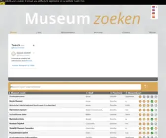 MuseumZoeken.nl(Museumkaart geldig in de volgende musea) Screenshot