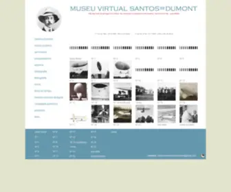 Museuvirtualsantosdumont.com.br(Museu Virtual Santos=Dumont) Screenshot