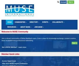 Museweb.org(MUSE Community) Screenshot