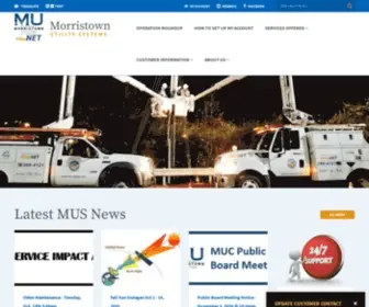 Musfiber.com(Morristown Utilities) Screenshot