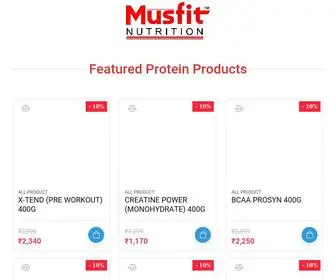 Musfitnutrition.com(Your Fitness Mantra) Screenshot