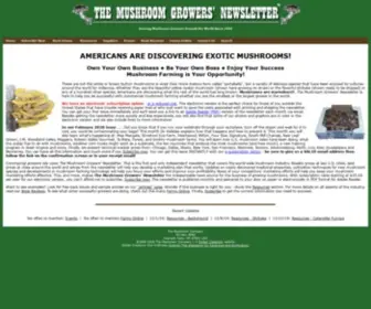 Mushroomcompany.com(Mushroom Farming and Mushroom Cultivation) Screenshot