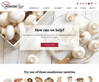 Mushroomcouncil.com(The Mushroom Council) Screenshot