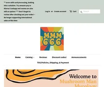 Mushroommanmycology.com(MushroomManMycology mushroomman666) Screenshot
