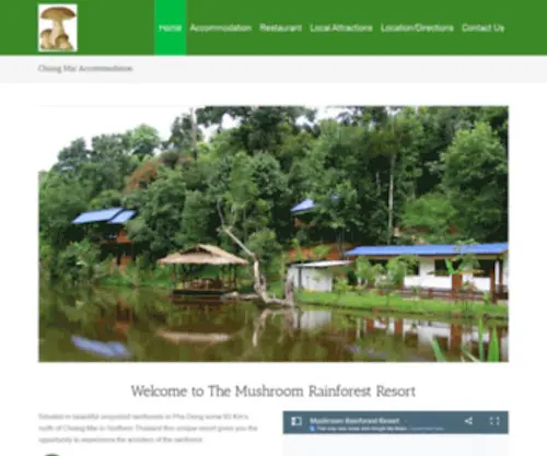 Mushroomresort.com(Rainforest accommodation) Screenshot