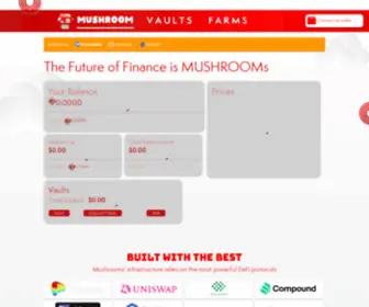 Mushrooms.finance(Mushrooms finance) Screenshot