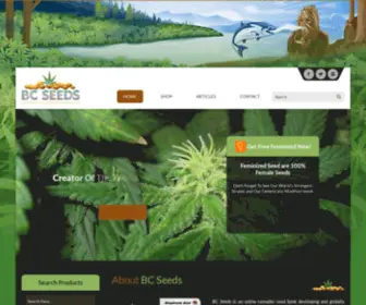 Mushroomspores.com(British Columbia Seed Bank) Screenshot