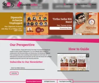 Musianamiles.com(Live Webinars & Digital Concerts From Kolkata & West Bengal) Screenshot