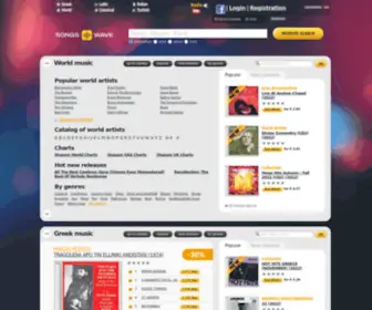 Music-Bazaar.com(Buy and listen to music from all over the world at online store Songswave.com) Screenshot