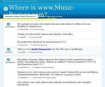 Music-Bazaar.info(Where is www.Music) Screenshot