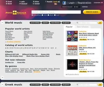 Music-Bazaar.net(Buy and listen to music from all over the world at online store) Screenshot