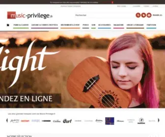 Music-Privilege.fr(Achat instrument de musique sur Music) Screenshot