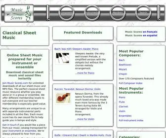 Music-Scores.com(Classical Sheet Music) Screenshot