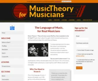 Music-Theory-For-Musicians.com(Learning music made easy and fun. Music theory) Screenshot