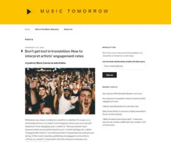 Music-Tomorrow.com(Music Tomorrow) Screenshot