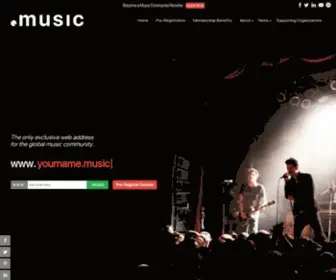 Music.us(MUSIC Domain Name Extension) Screenshot