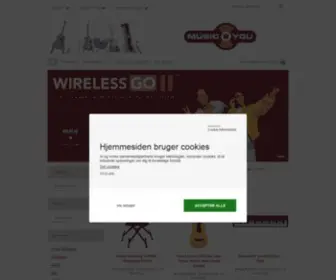 Music2You.dk(Velkommen til Music2You) Screenshot